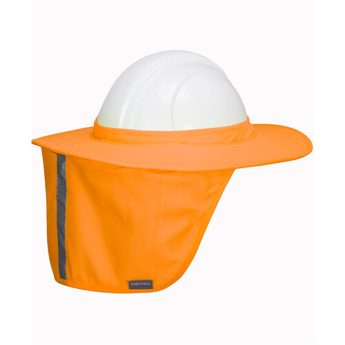 WORKWEAR, SAFETY & CORPORATE CLOTHING SPECIALISTS  - Hi-Vis Hard Hat Brim with Neck Shade