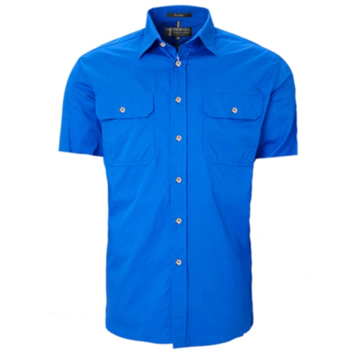 WORKWEAR, SAFETY & CORPORATE CLOTHING SPECIALISTS  - Open Front Men's Pilbara Shirt