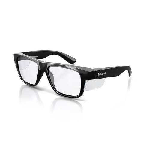 WORKWEAR, SAFETY & CORPORATE CLOTHING SPECIALISTS  - Fusion Black Frame/Clear UV400