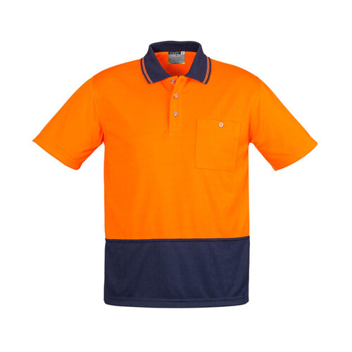 WORKWEAR, SAFETY & CORPORATE CLOTHING SPECIALISTS  - Unisex Hi Vis Basic Spliced S/S Polo