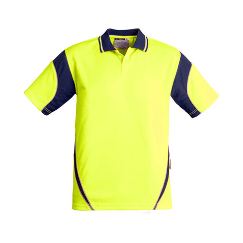 WORKWEAR, SAFETY & CORPORATE CLOTHING SPECIALISTS  - Mens Hi Vis S/S Aztec Polo