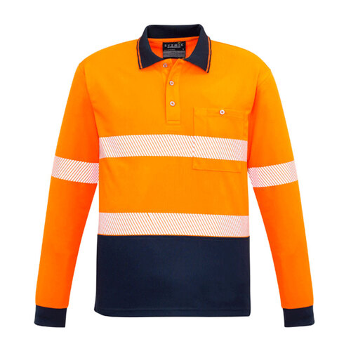 WORKWEAR, SAFETY & CORPORATE CLOTHING SPECIALISTS  - Unisex Hi Vis Segmented L/S Polo