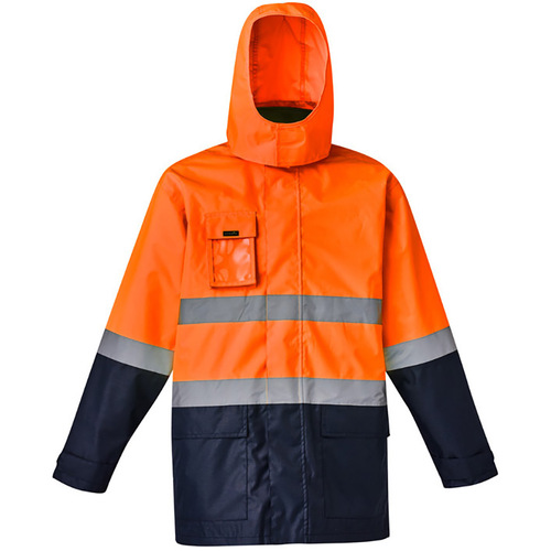 WORKWEAR, SAFETY & CORPORATE CLOTHING SPECIALISTS  - Mens Hi Vis Basic 4 in 1 Waterproof Jacket