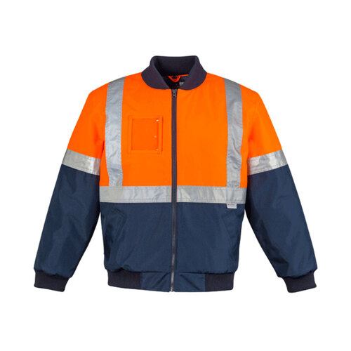 WORKWEAR, SAFETY & CORPORATE CLOTHING SPECIALISTS  - Mens Hi Vis Quilted Flying Jacket