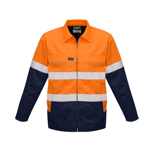 WORKWEAR, SAFETY & CORPORATE CLOTHING SPECIALISTS  - Mens Hi Vis Cotton Drill Jacket