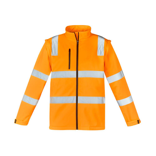 WORKWEAR, SAFETY & CORPORATE CLOTHING SPECIALISTS  - Unisex Hi Vis Vic Rail 2 in 1 Softshell Jacket