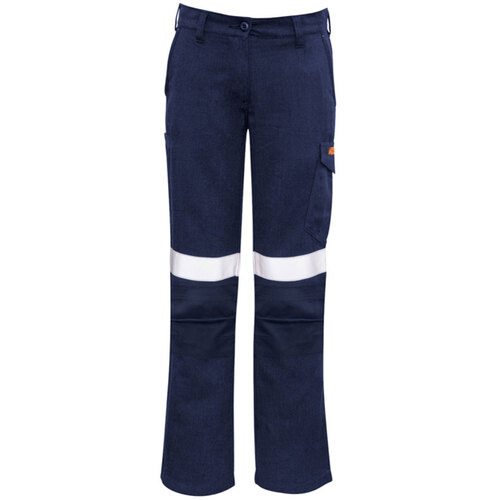 WORKWEAR, SAFETY & CORPORATE CLOTHING SPECIALISTS  - Womens Orange Flame Taped Cargo Pant