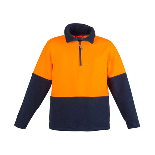 WORKWEAR, SAFETY & CORPORATE CLOTHING SPECIALISTS  - Unisex Hi Vis 1/2 Zip Polar Fleece Pullover