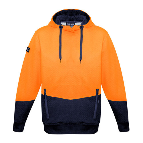 WORKWEAR, SAFETY & CORPORATE CLOTHING SPECIALISTS  - Unisex Hi Vis Textured Jacquard Hoodie