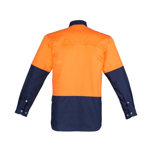 WORKWEAR, SAFETY & CORPORATE CLOTHING SPECIALISTS  - Mens Hi Vis Spliced Industrial Shirt