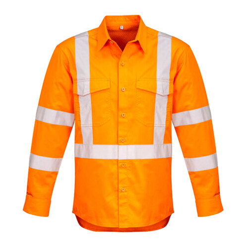 WORKWEAR, SAFETY & CORPORATE CLOTHING SPECIALISTS  - Mens Hi Vis X Back Taped Shirt