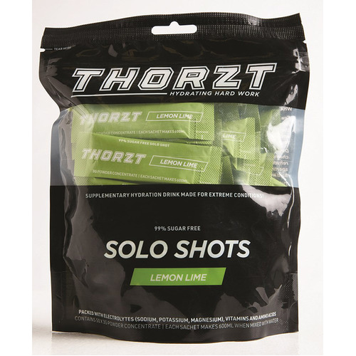 WORKWEAR, SAFETY & CORPORATE CLOTHING SPECIALISTS  - Solo Shot Sachet 3g   Solo Shots Pack x 50pk,Lemon Lime