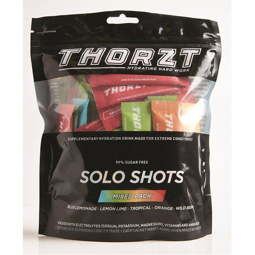 WORKWEAR, SAFETY & CORPORATE CLOTHING SPECIALISTS  - Solo Shot Sachet 3g   Solo ShotsPackx 50pk, Mixed 5 Fruits