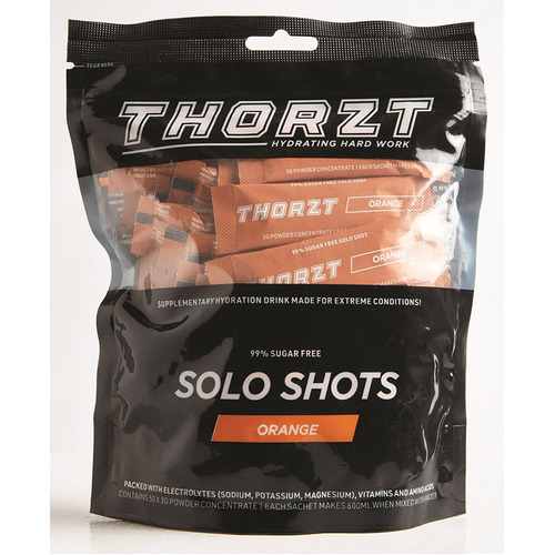 WORKWEAR, SAFETY & CORPORATE CLOTHING SPECIALISTS  - Solo Shot Sachet 3g   Solo Shots Pack x 50pk,Orange