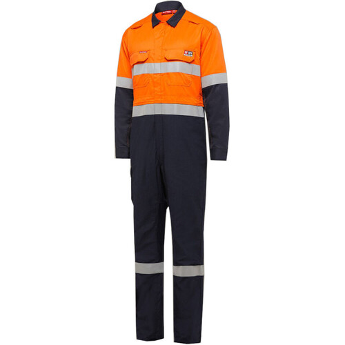 WORKWEAR, SAFETY & CORPORATE CLOTHING SPECIALISTS  - Protect - SHIELDTEC FR HI-VISIBILITY TWO TONE COVERALL WITH FR TAPE