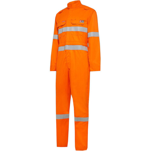 WORKWEAR, SAFETY & CORPORATE CLOTHING SPECIALISTS  - Protect - SHIELDTEC FR LIGHTWEIGHT HI-VISIBILITY COVERALL WITH FR TAPE