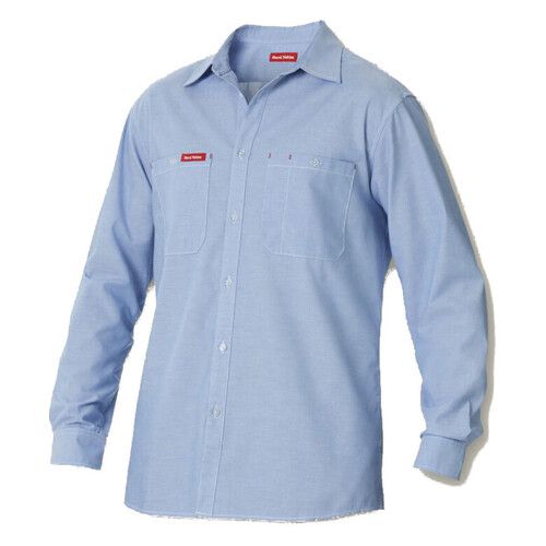 WORKWEAR, SAFETY & CORPORATE CLOTHING SPECIALISTS  - Foundations - Chambray Shirt Long Sleeve