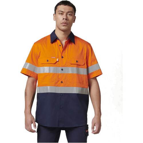 WORKWEAR, SAFETY & CORPORATE CLOTHING SPECIALISTS  - S/S HV 2T TAPE SHIRT