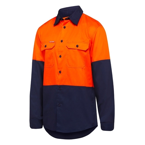 WORKWEAR, SAFETY & CORPORATE CLOTHING SPECIALISTS  - Core - Shirt Long Sleeve 2 Tone Vented