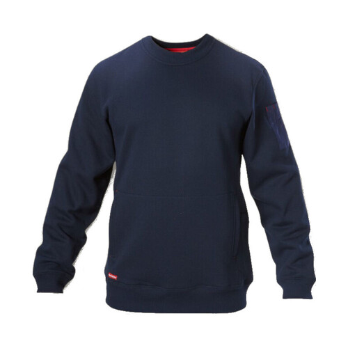 WORKWEAR, SAFETY & CORPORATE CLOTHING SPECIALISTS  - Foundations - Brushed Fleece Crew Neck Jumper