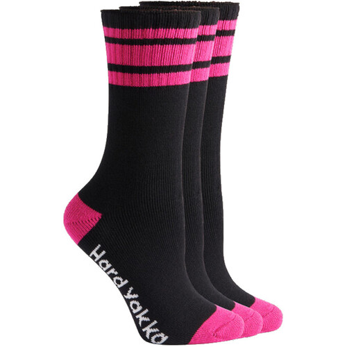 WORKWEAR, SAFETY & CORPORATE CLOTHING SPECIALISTS  - Foundations - WMN BAMBOO SOCK 3PK
